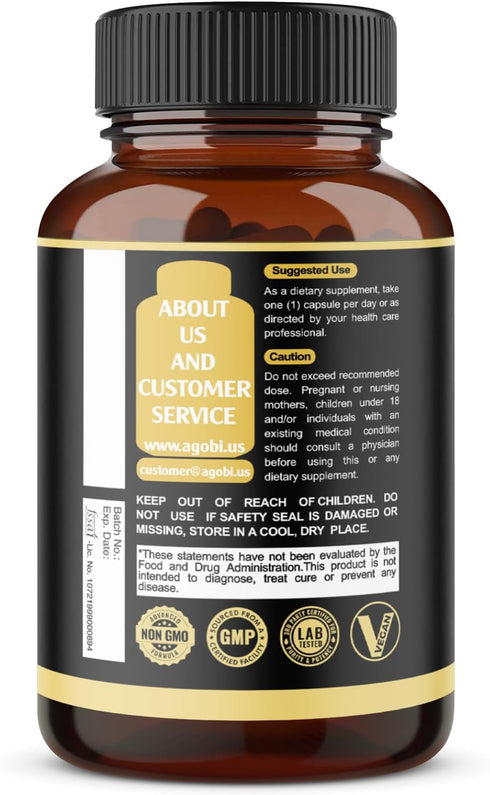 11in1 Saw Palmetto Capsules with Ashwagandha, Turmeric, Tribulus, Maca & More - 180 Count Healthy Prostate & Hair