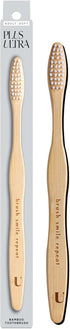 Plus Ultra Bamboo Toothbrush - BPA Free Soft Bristles for Adults -