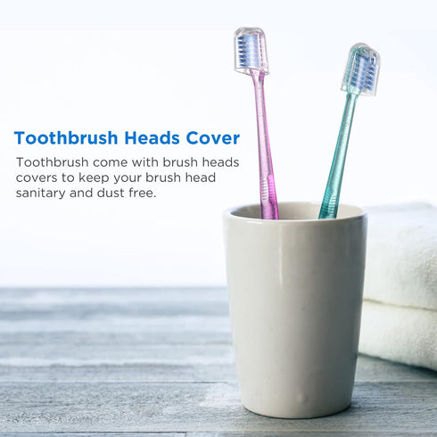 V+A Shaped Orthodontic Toothbrush for Braces, Soft Bristles, with 6 Interdental Brushes, 6 Count