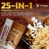 Mushroom Powder, 25 in 1 Mushrooms Lions Mane Powder Organic - 2000mg - 120 Servings, Superfood Mushrooms