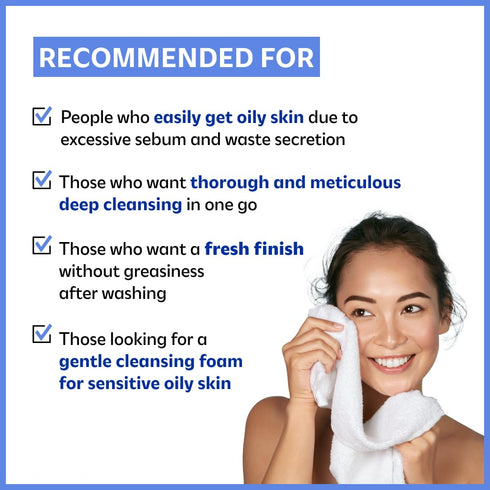 isoi ACNI Dr. 1st Deep Cleansing Foam 75ml (2.54 fl oz) - Gentle & Moisturizing Foam Cleanser for Oily, Acne-Prone Skin