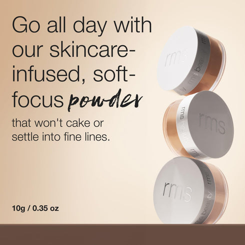 RMS Beauty Hydra Setting Powder - Talc Free Finishing Powder for Face, Blurring, Setting, & Pore Minimizer