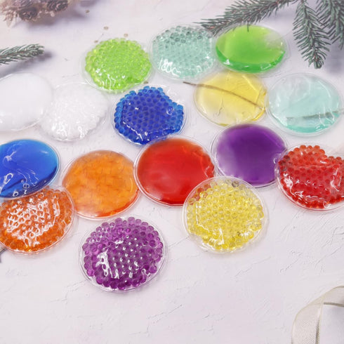 8 PCS Kids Hot Cold Ice Packs, Small Reusable Ice Pack for Pain Relief, Fever Reduction, Wisdom Teeth, Baby Colic
