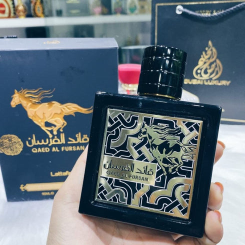 Lattafa Perfumes Qaed Al Fursan Eau de Parfum Spray, 3 Ounce for Unisex