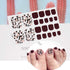 WOKOTO 6 Sheets Mermaid Design Toenail Art Polish Stickers with Nail File, Adhesive Nail Wraps Decals