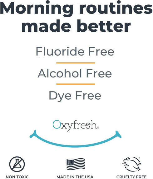 Premium Oxyfresh Pro Formula Fresh Mint Mouthwash, Patented Zinc for Fresh Breath & Healthy Gums, Alcohol-Free, 16oz