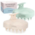 FREATECH 2-Pack Wheat Straw Shampoo Brush, Scalp Massager with Silicone Bristles for Hair Growth and Care