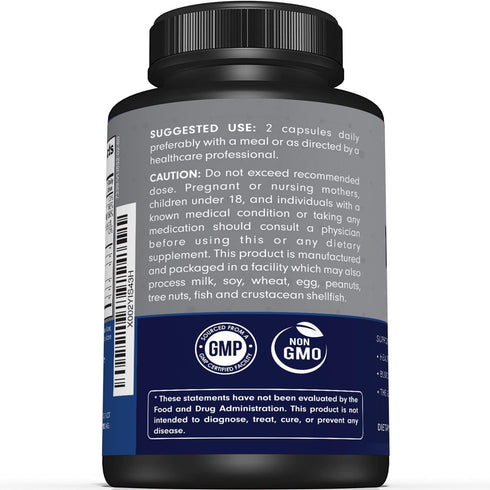 Premium Nerve Support Supplement - 60 Capsules with ALA, ALC & Benfotiamine for Healthy Circulation