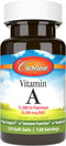 Carlson Vitamin A 15000 IU Palmitate (4500 mcg RAE), 120 Softgels | Vision Health and Healthy Skin