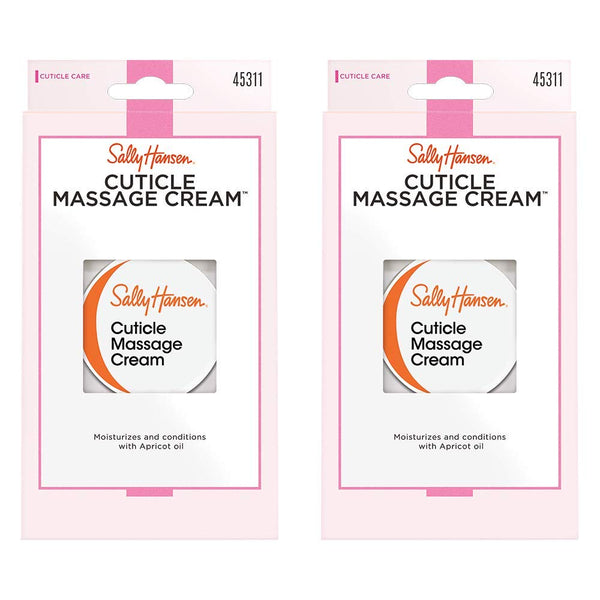Sally Hansen Nail Treatment - Cuticle Massage Cream, 2 Count (Pack of 1)