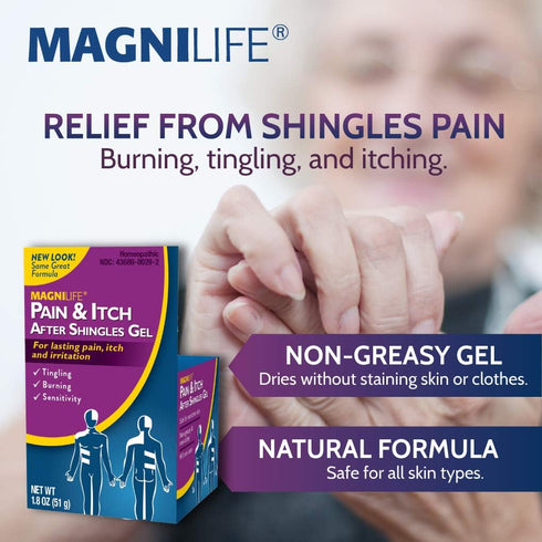 MagniLife Pain and Itch Relief Gel, Naturally Relieve Tingling, 1.8oz with Jasmine and Mezereon