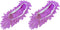 TOLUON 2Pcs Mop Slippers Shoe Covers,Soft Washable Dust Duster Slippers,Reusable Multi-Function Mop Socks