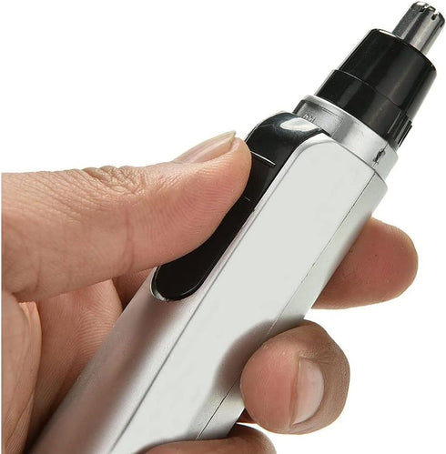 Professional Ear and Nose Hair Trimmer - Painless Facial Hair Trimmer for Men and Women, Battery-Operated