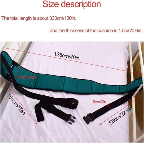 Tseukoe Elderly Care Harness Patient Protector Anti-Fall and Anti-Slip Belt in Bed Elderly Care Godsend Lumbar Support
