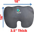 (18" 16" 3.5") FOMI Extra Thick Water Resistant Seat Cushion x x | Orthopedic Memory Foam | Incontinence and Spill