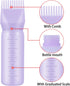 4 Pcs Root Comb Applicator Bottle | 6 Oz Hair Dye Applicator with Comb and Scale for Hair Care | Purple