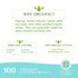 Organyc 100% Organic Cotton Balls, 100 Count for Sensitive Skin