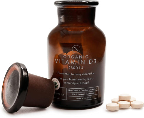 Movita Organic Vitamin D3 2500IU, Bottle