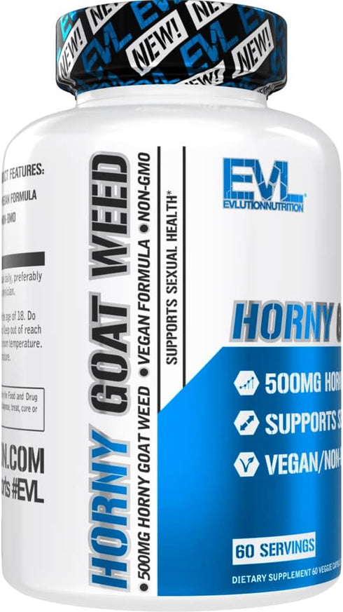 EVL Horny Goat Weed for Men, Male Enhancing Supplement for Performance, Size, Energy & Stamina
