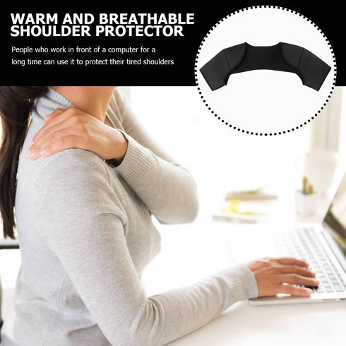 Double Shoulder Brace, Comfortable Breathable Sports Protective Gear for Chronic Tendinitis Pain Relief (L)