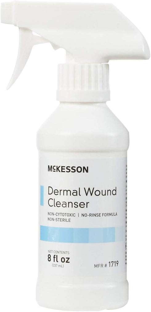 McKesson Dermal Wound Care Cleanser Spray, 8 oz First Aid Wash for Minor Injuries, Cuts, Burns