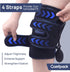 Knee Ice Pack Wrap with Cold Compression for Pain Relief, Reusable Gel Hot Cold Therapy for Knee Injuries & Surgery