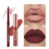 LANGMANNI 6 Matte Lipstick with 6 Lipliners - Long-Lasting Non-Stick Cup Waterproof Pigmented Velvet Lipgloss Kit