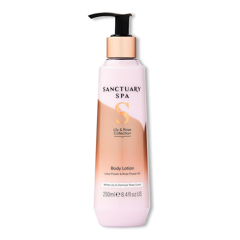 SANCTUARY Spa Lily and Rose Body Lotion, Vegan and Cruelty Free Moisturizer with Lotus Flower and Vitamin C - 250ml