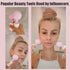Ice Globes for Facials - Cool Skincare Cryo Tools for Face and Eye Puffiness Relief - Pink Drink Glitter