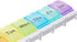 Items Galore 7-Day Pill Weekly Pill Organizer with Spring Open Design and Large Compartments to Hold Medications