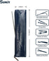 Sunlit 100% Waterproof Wipe Clean Hygienic Carrying Case/Pouch for Reusable Straws - 2 Set for 10.5 Inches Straws,