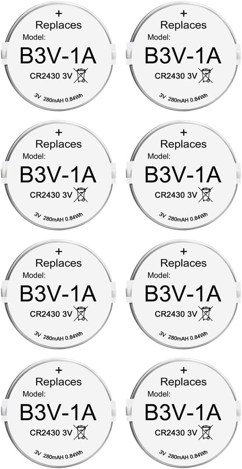 Abeden B3V 1A Lithium Replacement Batteries for High Tech Pet Single Electronic Collar Model MS-4 and MS-5, 8 Pack