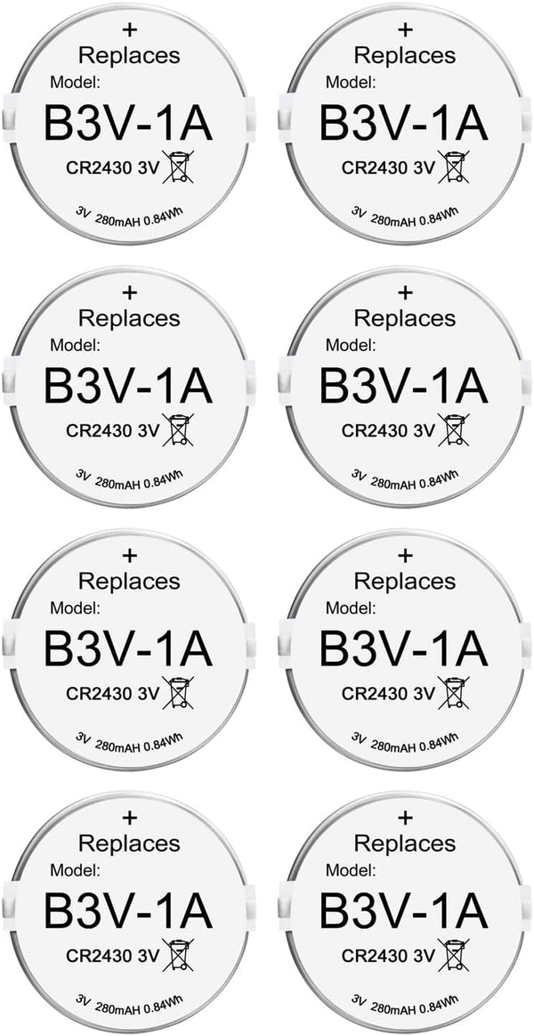 Abeden B3V 1A Lithium Replacement Batteries for High Tech Pet Single Electronic Collar Model MS-4 and MS-5, 8 Pack