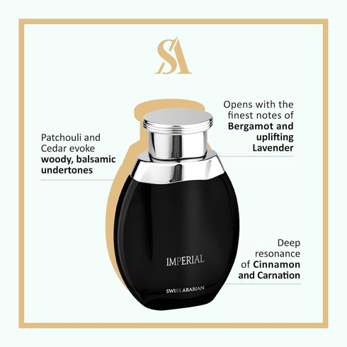 Swiss Arabian Imperial EDP Spray - 3.4 oz - Luxury Products from Dubai - Seductive Aroma