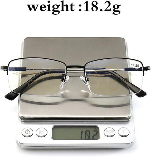 MIRYEA Progressive Multifocus Computer Reading Glasses, Blue Light Blocking Readers 1.5