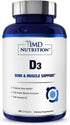 1MD Nutrition Vitamin D3 5000 IU Softgels, Bone Health, Muscle Function, Immune Support, Gluten Free, 3-Month Supply