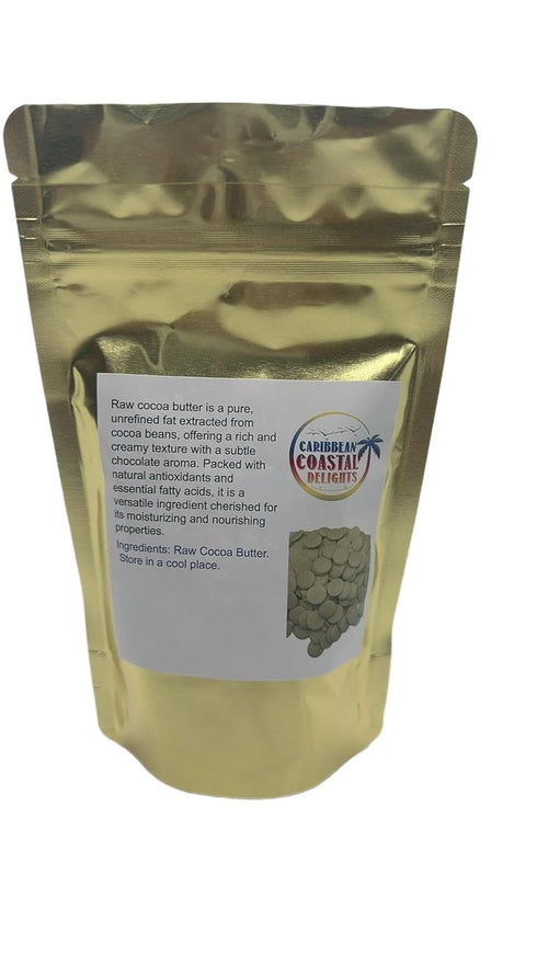 Raw Cocoa Butter 100% Fresh, 8 oz
