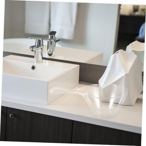 Set Round Mouthwash Basin with Cup and Spoon - Home & Salon Use