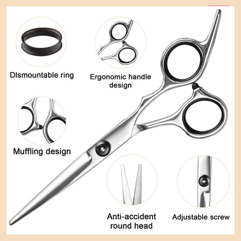 Hair Cutting Scissors Thinning Shears Kit | Professional Haircut Scissors Set for Men and Women Barber Supplies