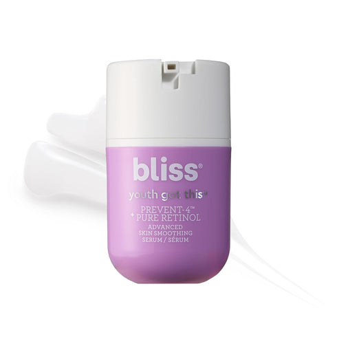 Bliss Youth Got This Prevent-4 Face Serum - Pure Retinol, Advanced Skin Smoothing, Anti-Aging, 0.67 Fl Oz, Vegan