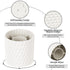 Makeup Brush Holder Organizer, 360° Rotating Multi-Functional Pen Holder for Desk, Storage Cup for Beauty Tools - White