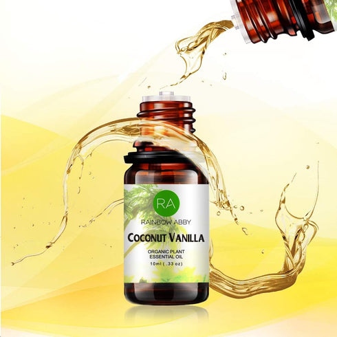 2-Pack Coconut Vanilla Essential Oil - 100% Pure Organic Therapeutic Grade Blend - 10 ml