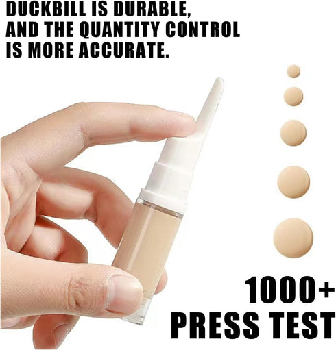 Tuxiaobu Airless Pump Jars, Traveling Airless Pump Bottles Set, Empty Refillable Cosmetic Airless Pump Jar Travel Foundation Container Dispenser for Eye Face Cream Lotion Skincare Serum, 15ml by Tuxiaobu