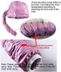 Portable Soft Hair Drying Bonnet with Adjustable Attachment for Hand Held Hair Dryer, Silver