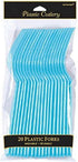 Elegant Caribbean Blue Plastic Fork, Pack of 20 - Eco-Friendly, Durable & Perfect for Parties & Events