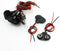 uxcell 10 Pcs Faux Leather Housing T Type 15cm Wired 9V Battery Clip Connector