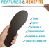 Insole,1 23.5cm(Men 7/Women 8) Carbon Fiber Shoe Insert, Semi-Rigid Piece Size Size