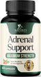 Adrenal Support Supplements with Ashwagandha, 10 Herbs for Cortisol Health, Energy, Stress, Relaxation, 60 Capsules