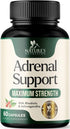 Adrenal Support Supplements with Ashwagandha, 10 Herbs for Cortisol Health, Energy, Stress, Relaxation, 60 Capsules
