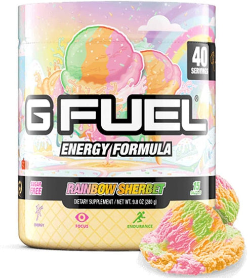 G Fuel Watermelon Energy Powder, Sugar Free, Clean Caffeine Focus Supplement, 9.8 oz (40 Servings)